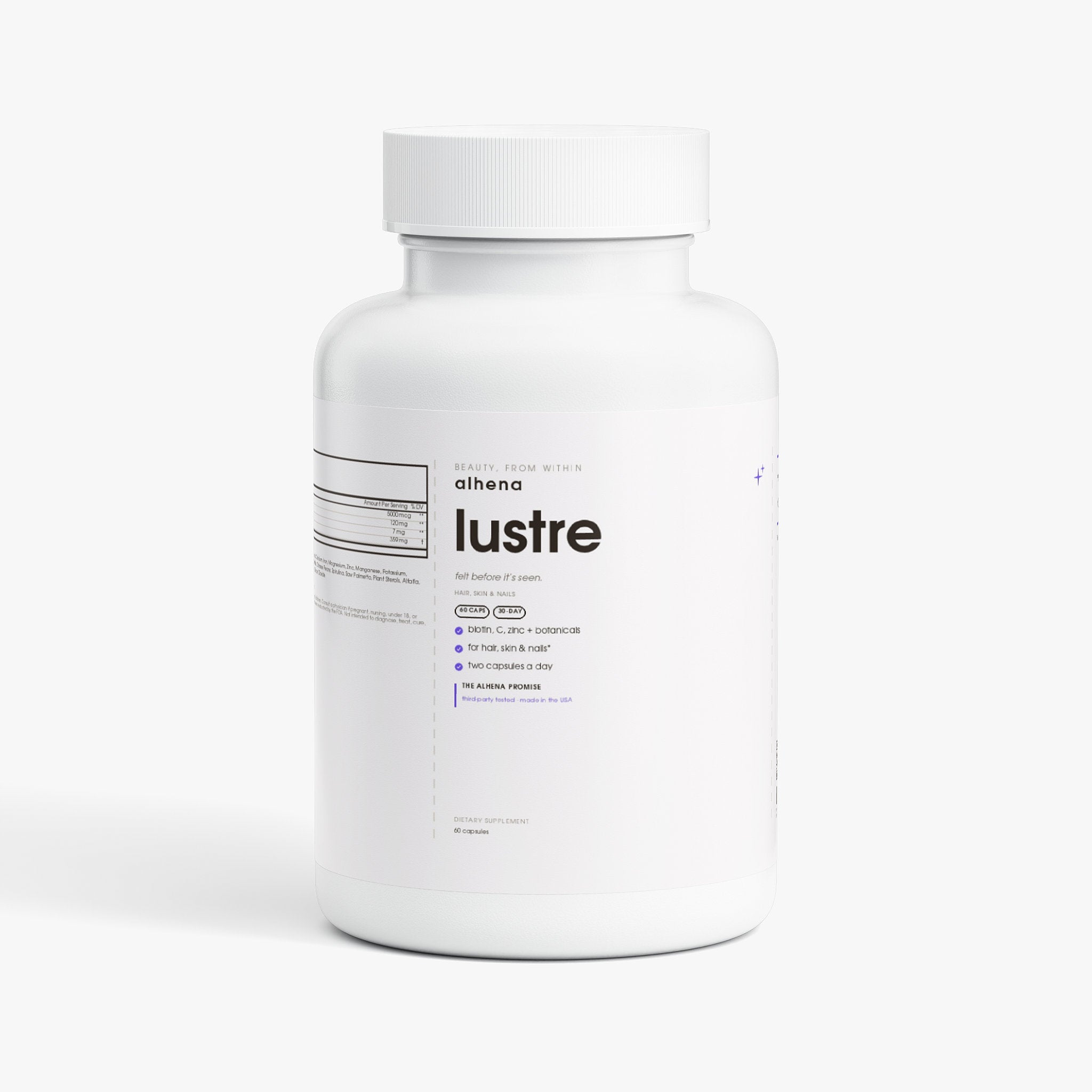 alhena lustre hair, skin & nails capsules